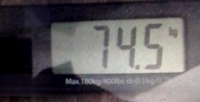 Actual weight