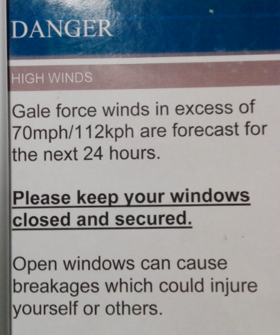 Gale-force winds